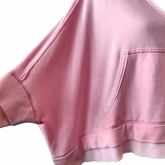 Free People FP Movement Womens Pink Bonfire Soft Oversized Hoodie Sweatshirt S - Picture 5 of 10